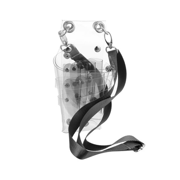 FRCOLOR 2 Pcs Cheveux Ciseaux Sac Clair Fanny Pack Outil Bandoulière Taille Sacs Cheveux Outils Titulaire Peigne Cisaillement