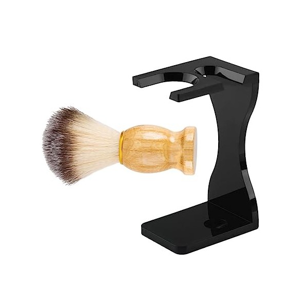 minkissy 4 Ensembles Ensemble De Rasage Blaireau Et Bol Jack Crème À Raser Costume De Brosse De Salon Pour Hommes Attelle Con