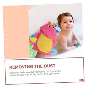 minkissy Lot de 15 gants de bain en forme danimal pour filles - Accessoires de bain exfoliants - Moufles de douche en fibre 