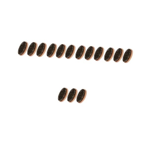 minkissy 12 Pièces Brosse À Barbe Accessoires De Voyage DAllaitement Outils En Bois Blaireau À Barbe Brosse À Poils De Sangl