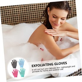 FRCOLOR Lot de 12 paires de gants pour frotter la boue - Gants de nettoyage pour salle de bain - Gants de massage - Poêle - G