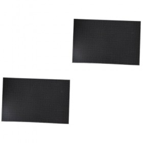 FRCOLOR Lot de 2 tapis de coiffeur pour tondeuse à cheveux - Ciseaux de coiffure - Outils de coiffure - Plateau de tapis - Ou