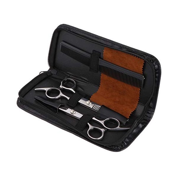 Beavorty 8 Pièces Ciseaux Amincissants Kit De Cisaillement De Barbier Ciseaux Pour Cheveux Ciseaux De Salon De Coiffure Fourn