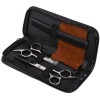 Beavorty 8 Pièces Ciseaux Amincissants Kit De Cisaillement De Barbier Ciseaux Pour Cheveux Ciseaux De Salon De Coiffure Fourn