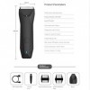 Bsowte Tondeuse à Cheveux Électrique Body Groomer Shaver LED Shaver For Men Hair Clippers