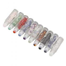 Lot de 10 Flacons à Bille Roulante pour Huiles Essentielles, Même Mélange Favorisant labsorption, Flacons déchantillons de 