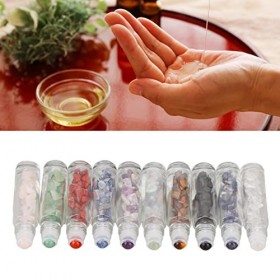 Lot de 10 Flacons à Bille Roulante pour Huiles Essentielles, Même Mélange Favorisant labsorption, Flacons déchantillons de 