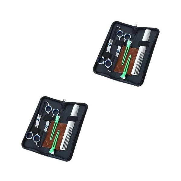 FRCOLOR 10 Pièces Ciseaux De Coupe De Cheveux Ciseaux De Barbier Ciseaux DOutil De Styliste De Cheveux Ciseaux De Cheveux Pr