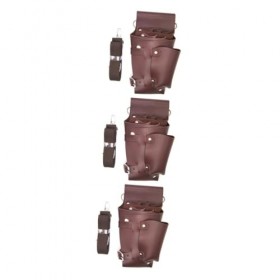 Beavorty 3 Pièces Pochette Pour Ciseaux De Coiffeur Kit Utilitaire De Ceinture Médicale Pochette Porte-Ciseaux En Cuir Sac Po