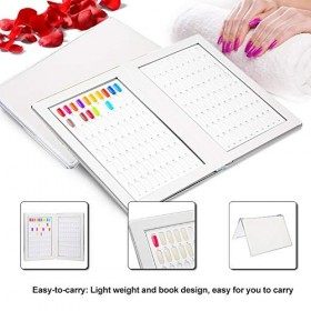 GAESHOW 160 Slots Nail Gel Couleur Carte Vernis À Ongles Affichage Graphique Livre Nail Art Affichage Étagère Nail Couleur Af