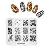 KADS Lot de 4 plaques de stamping pour nail art