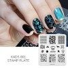 KADS Lot de 4 plaques de stamping pour nail art