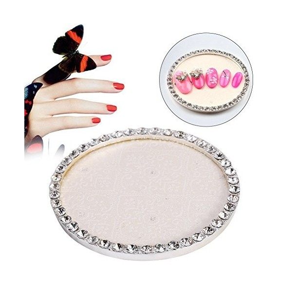 Nail Art Plaque de Présentation Rétro Vogue Présentoir Cadre dOeuvre de Faux Ongle en Alliage Manucure Accessoire 4 