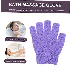 FOMIYES 70 Pcs Gants De Bain À Cinq Doigts Serviettes De Bain En Coton Pour Femmes Esponja Para Bañars Gants De Bain Exfolian