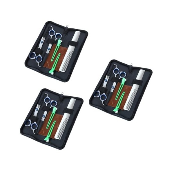 minkissy 10 Pièces Ciseaux Ciseaux Robustes Ciseaux Robustes Salon De Coiffure Ciseaux Amincissants Barbier Rasoir Cheveux Ra