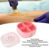 Chauffe-Cire Pliable en Silicone avec 4 Pots pour un Fonctionnement Précis, Conception de sécurité, Machine à Cire Dépilatio