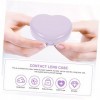 DOITOOL 15 Sets With Of Office Purple Case For Outdoor Mirror Portable Case Holder Solution Pince À Épiler Compact Kit Heart 
