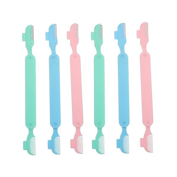 FRCOLOR 24 Pièces Couteau À Sourcils À Double Tête Rasoirs Pour Femmes Tondeuse Pour Le Corps Des Femmes Rasoirs À Sourcils R