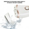 Rasoir électrique pour femme, rasoir électrique pour femme Achort Wet and Dry Rechargeable Lady Shaver Rasoir électrique élec