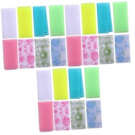 minkissy 24 Pièces Serviette De Bain En Nylon Gant De Toilette Exfoliant En Nylon Serviette De Bain En Nylon Exfoliant Outil 
