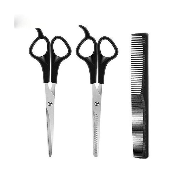 MPOWRX Ciseaux 3pcs ciseaux ciseaux de coiffure 6 pouces ciseaux ciseaux de coiffure de coiffure