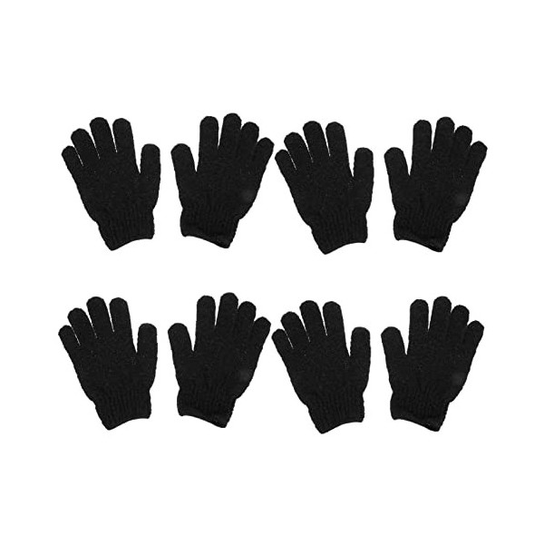 EVANEM 4 paires de gants de gommage for le dos mitaines for hommes manchons for hommes bonnets de douche for hommes éliminati