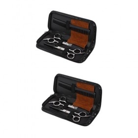 minkissy Lot de 8 ciseaux pour salon de coiffure - Outils de coiffure - Fournitures de coupe de cheveux - Outils de coupe de 