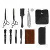 Kit de Ciseaux de Coupe de Cheveux Clip Clipper Holder Peigne Ciseaux de Coiffure en Acier Inoxydable Set pour Barber, Salon,