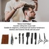 Kit de Ciseaux de Coupe de Cheveux Clip Clipper Holder Peigne Ciseaux de Coiffure en Acier Inoxydable Set pour Barber, Salon,