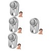FOMIYES 3Pcs Trou Trimmer Durable Électrique Un Bouton USB Mini Hommes Rasoir Avec Voiture Portable Argent Rasoir Poche Voyag