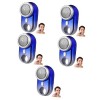 FOMIYES 3Pcs Trou Trimmer Durable Électrique Un Bouton USB Mini Hommes Rasoir Avec Voiture Portable Argent Rasoir Poche Voyag