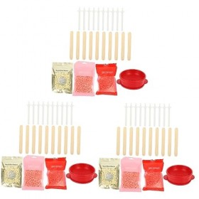 FRCOLOR 3 Ensembles DÉpilation Kit De Cire Dure Accessoires Pour Le Visage Costume Homme Bols En Silicone Pour Le Visage Kit