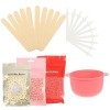FRCOLOR 3 Ensembles DÉpilation Kit De Cire Dure Accessoires Pour Le Visage Costume Homme Bols En Silicone Pour Le Visage Kit