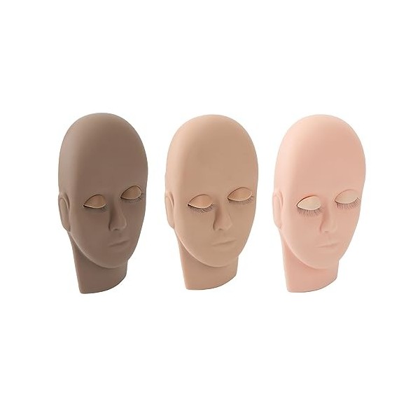 Matériel de Formation à lextension des Cils, Kit de Pratique dextension de Cils, Conception de Visage simulé, Lavable Porta