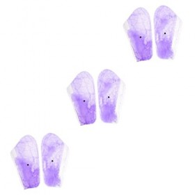 FRCOLOR Gants Jetables M Guantes Desechables Ensemble De Cire Pour Mains Ensemble De Cire Pour Pieds Portable Violet Pe Huile