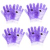 FRCOLOR Gants Jetables M Guantes Desechables Ensemble De Cire Pour Mains Ensemble De Cire Pour Pieds Portable Violet Pe Huile