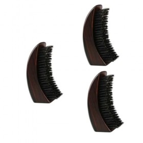 POPETPOP 3 Pièces Brosse À Cheveux Et À Barbe Hommes Peigne Facial Barbe Style Brosse Bois Moustache Peigne Chaume Brosse Mou