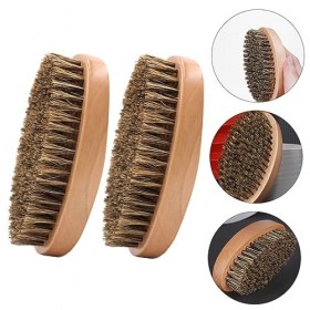 FRCOLOR 12 Pièces Brosse À Barbe Costume Pour Hommes Outils En Bois Kit De Cosmétologie Hommes Brosse À Moustache Brosse À Po