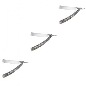 FOMIYES 3 Pièces Rasoir Manuel Rasoir Pour Hommes Rasoir Pour Hommes Rasoir Pour Hommes Rasoir Pliant Rasoir Pour Femmes Raso