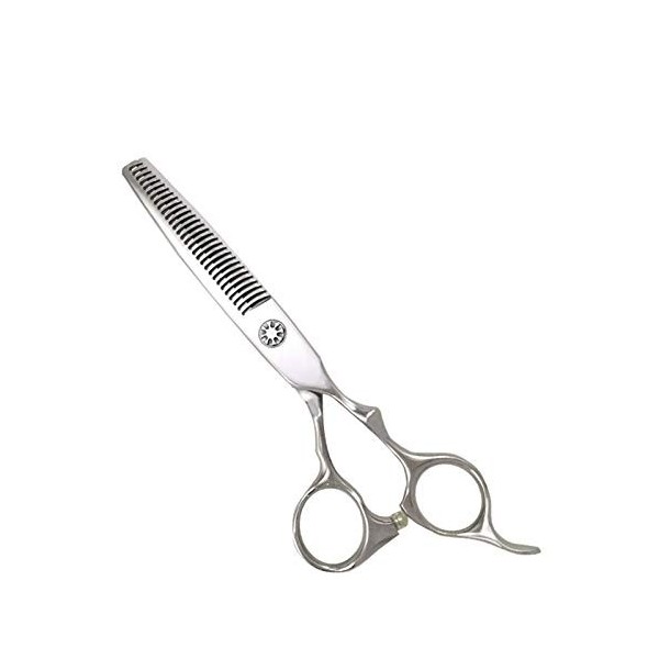 OUSIKA Ciseaux artisanaux 1pc ciseaux de coiffeur en acier, ciseaux tranchants faits à la main argent for salon de coiffure C