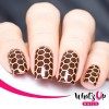 Whats Up Nails - Honeycomb Nail Vinyl Stencils for Nail Art Design 2 Sheets, 24 Stencils Total 