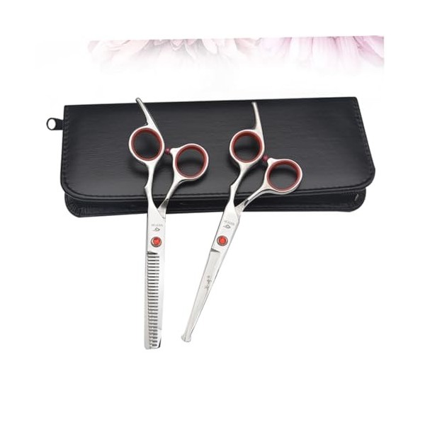 FOMIYES 2 Pièces Coupe-Cravate Pour Ciseaux Costume Ciseaux À Cheveux En Acier Inoxydable Ciseaux De Coiffeur En Acier Inoxyd