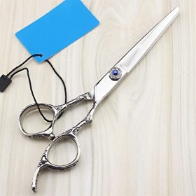 Ciseaux de coupe de cheveux, 6 pouces professionnels 440c en acier Rose poignée texturée ciseaux à cheveux coupe barbier coup