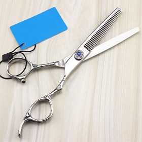 Ciseaux de coupe de cheveux, 6 pouces professionnels 440c en acier Rose poignée texturée ciseaux à cheveux coupe barbier coup