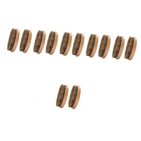 FOMIYES 12 Pièces Brosse À Barbe Peigne À Moustache Brosse En Poils De Sanglier Brosse De Salon Peigne À Barbe En Bois Pour H