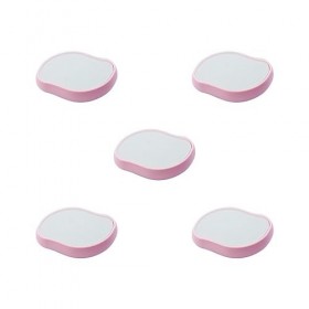 Lot de 5 gommes en cristal pour femme - Pour les jambes, les bras - Rose - Plaqué or