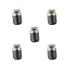 5pcs Rasoir électrique Portable USB Rechargeable Barbe Rasage pour Voyage Camping Noir 6*3.5cm