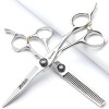 Japan 440 Lot de 2 ciseaux de coiffage professionnels en acier pour coiffeur 5,5/6/6,5"