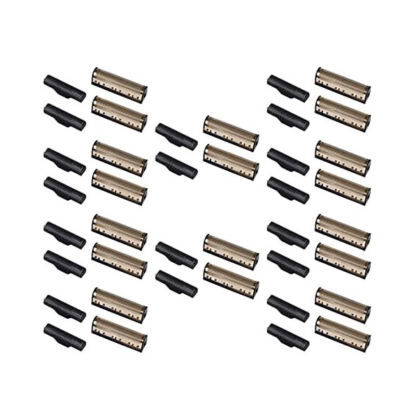 ZIUTPDAX 10 de Lame de Tondeuse pour Rasoir ÉLectrique Km-1102 Pièces Dor Net