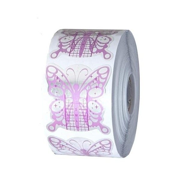 NAILFUN - 1 Rouleau 500 Pièces De Pochoirs Autocollants Butterfly A...